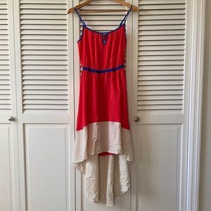 High low willow and clay dress